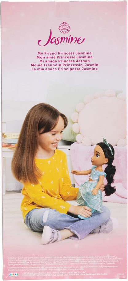 Disney Princess My Friend - Muñeca Jasmine de 14 pulgadas de alto,...