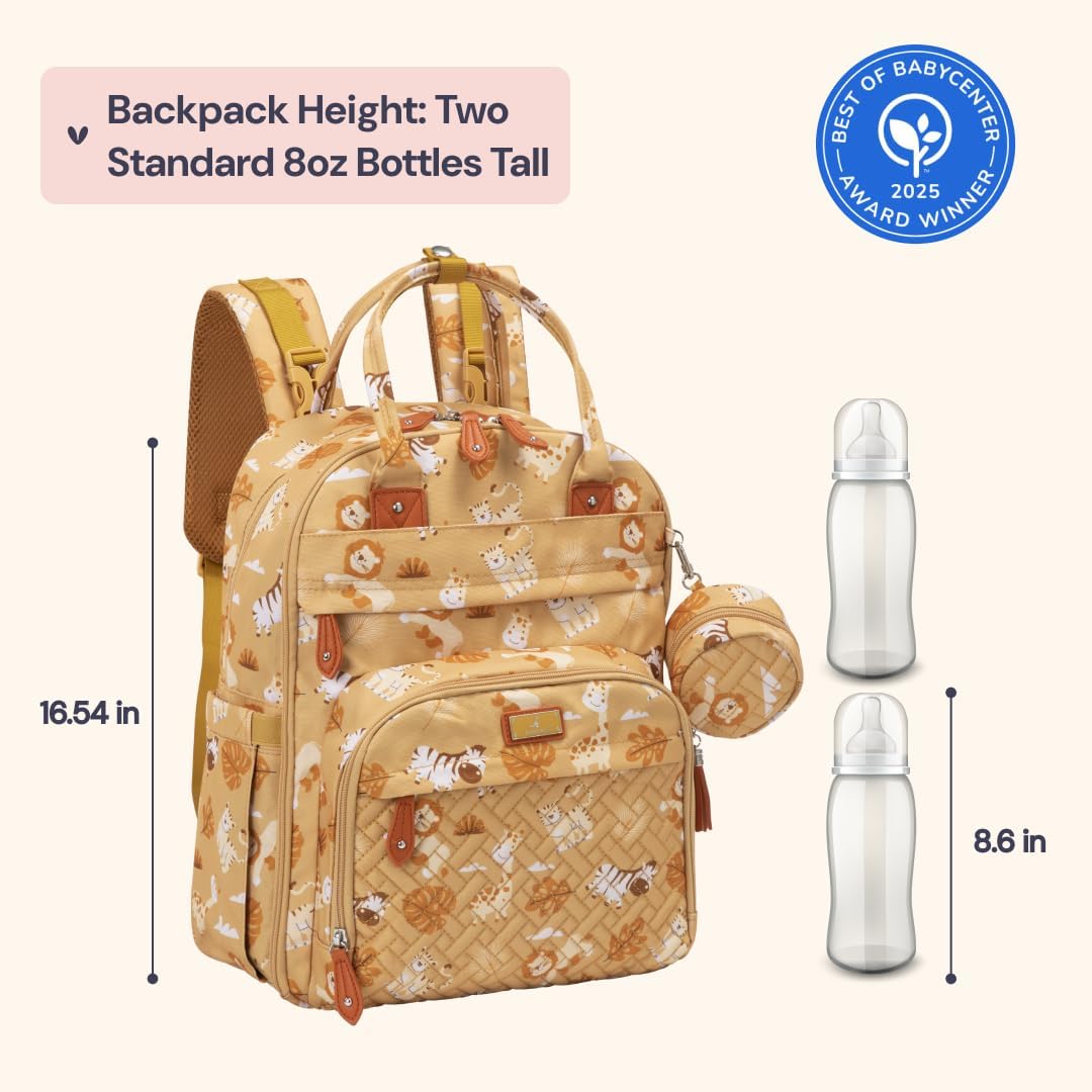 BabbleRoo Mochila para pañales - Bolsa de viaje esencial para bebé,...