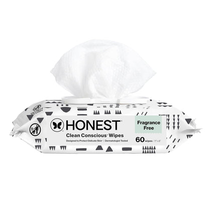 The Honest Company - Toallitas limpiadoras para bebé con 99% de agu...