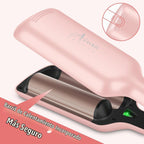 Waver de pelo de sirena Aima Beauty de 32 mm (1,25 pulgadas), rizad...