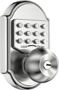 Bravex Cerradura de puerta con teclado de entrada sin llave, cerrad...