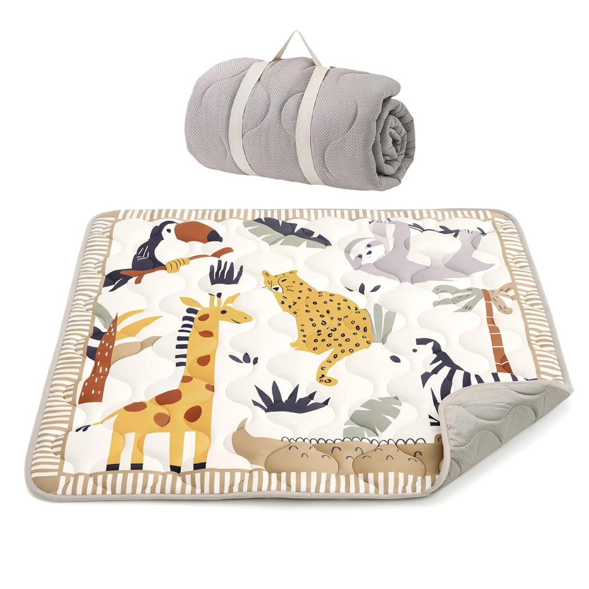 Momcozy Alfombra de juego para bebé para piso, alfombra gruesa de c...