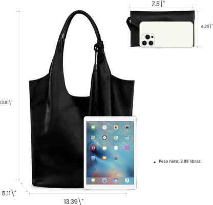 Montana West Bolsos estilo hobo holgados para mujer, bolsos de homb...