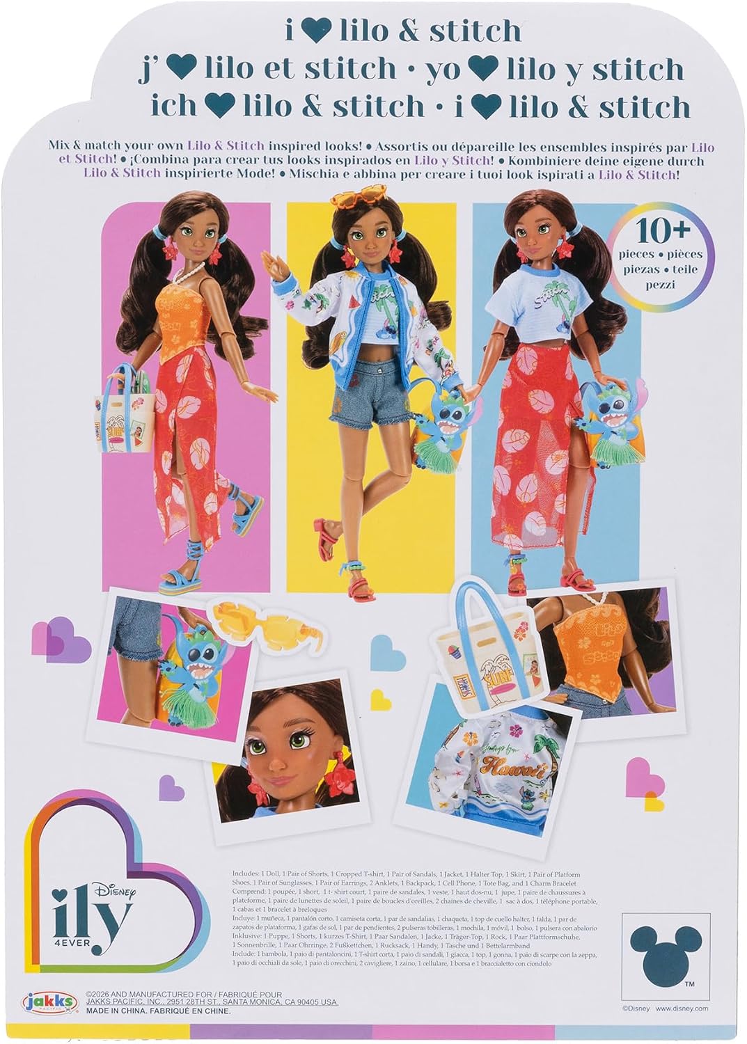 JAKKS Pacific Muñeca de moda de lujo inspirada en Stitch