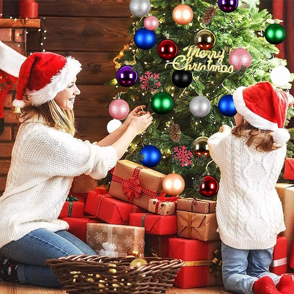 Benjia Adornos navideños extra grandes para exterior, bolas enormes...