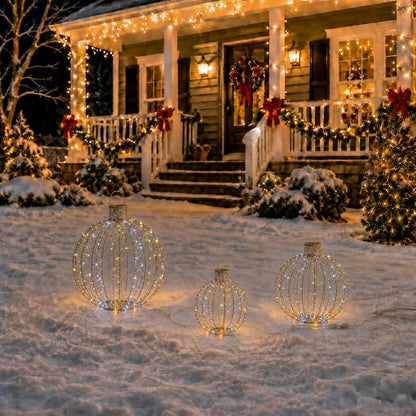 Starfree 6 bolas LED grandes de Navidad iluminadas de 19 pulgadas +...