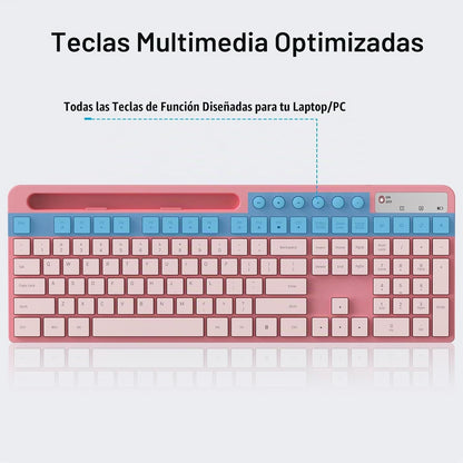 Combinación de teclado y mouse inalámbricos, teclado inalámbrico er...