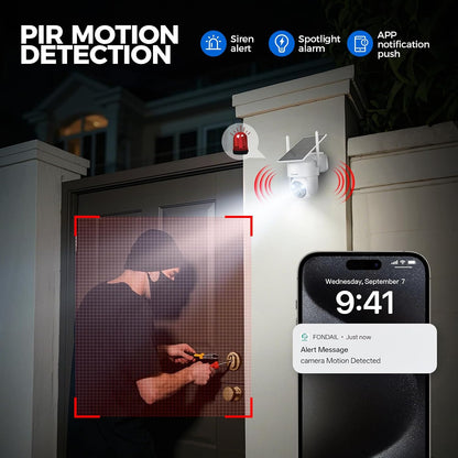 LITYMOL Cámaras de seguridad 2K de visión de 360° inalámbricas para...