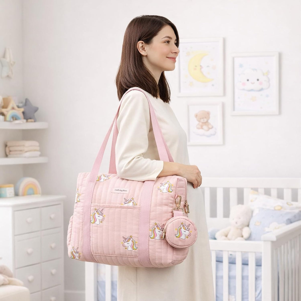 GOBABYMART Juego de 3 bolsas para pañales, bolsa de hospital para t...