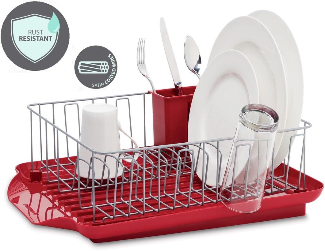 Farberware Escurreplatos Clásico Grande Resistente al Óxido con Org...