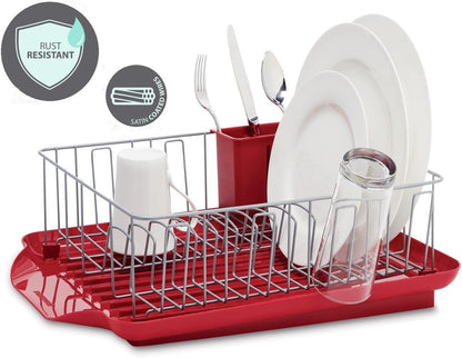 Farberware Escurreplatos Clásico Grande Resistente al Óxido con Org...