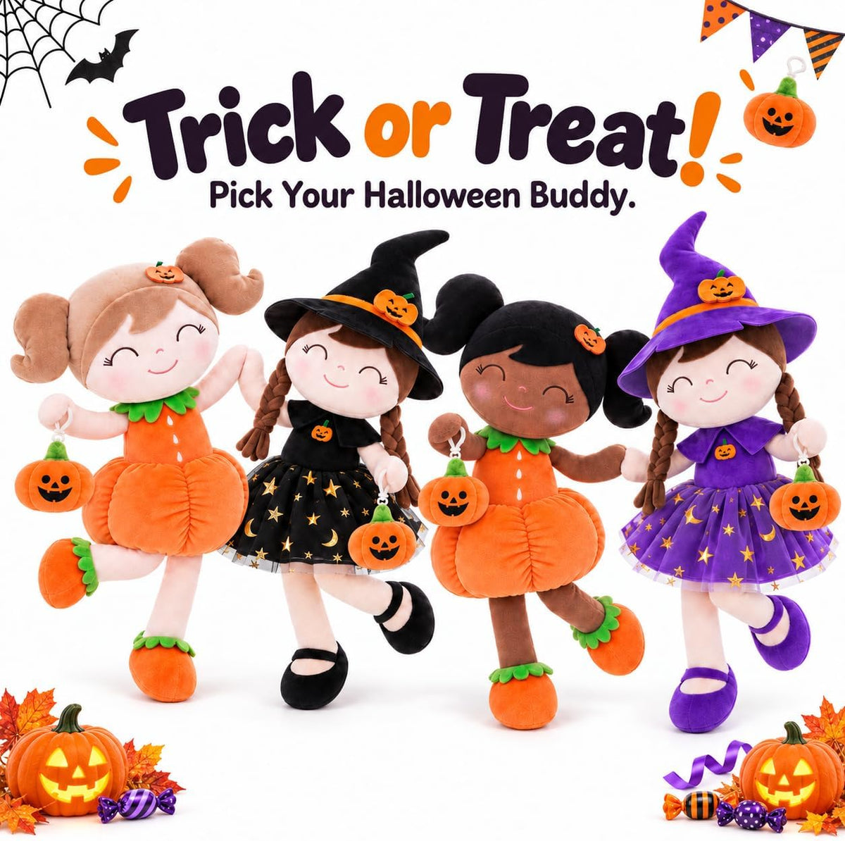 Gloveleya - Muñeca de bebé, regalo para niñas, muñecas de Halloween...