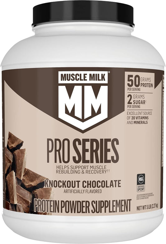 Muscle Milk Pro Series Suplemento de Proteína en Polvo, Sabor Choco...