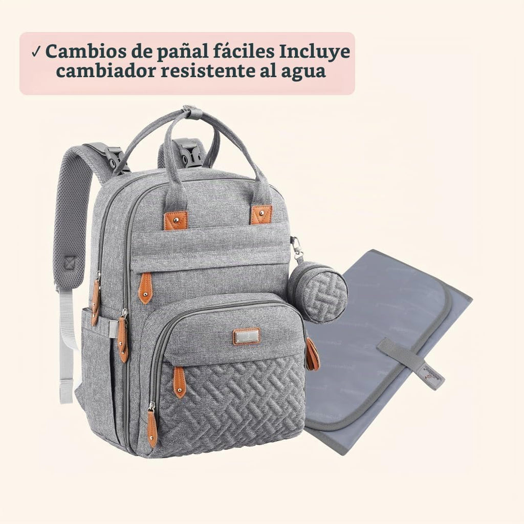 BabbleRoo Mochila para pañales \u2013 Bolsa de viaje para Baby Esse...