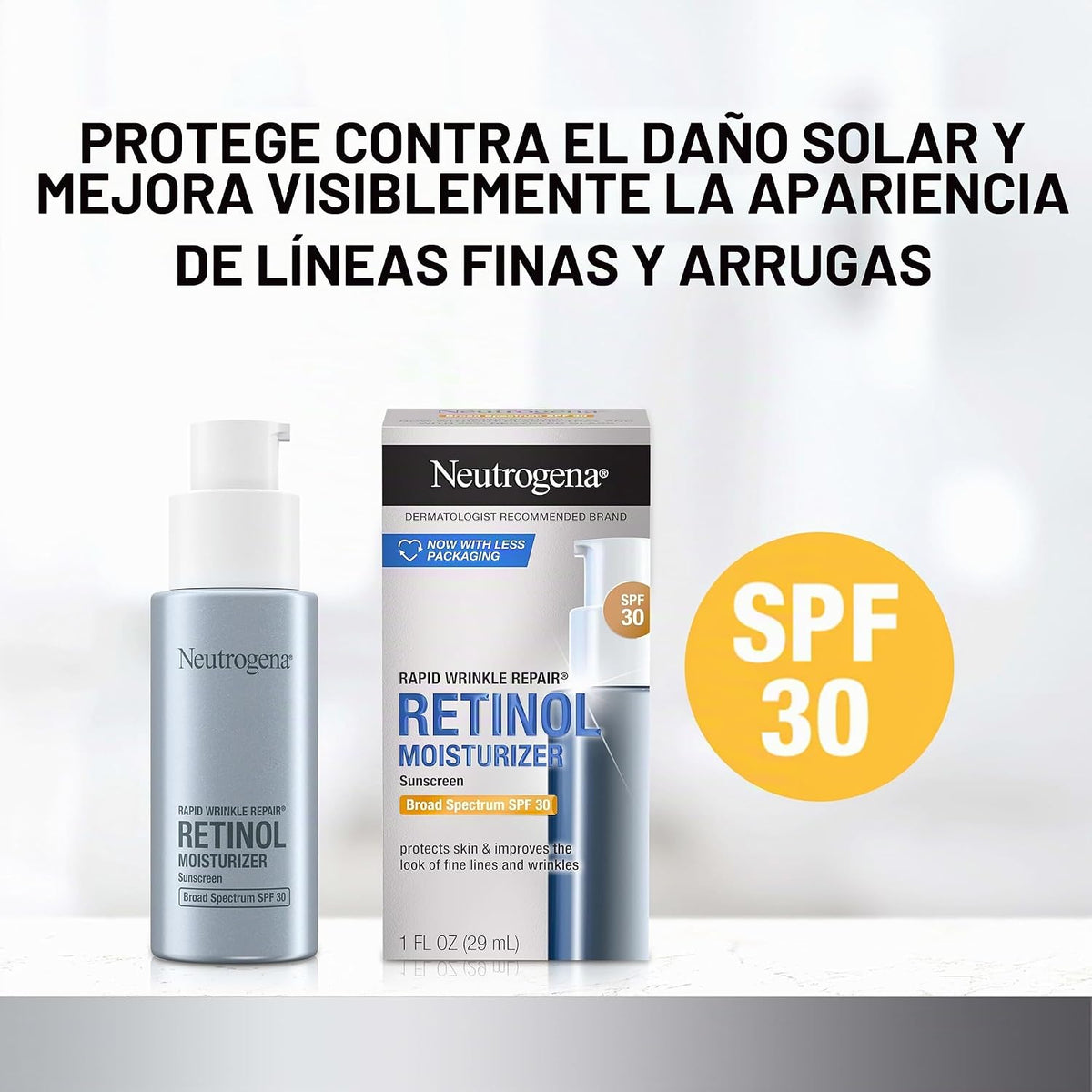 Neutrogena Hidratante facial de retinol Rapid Wrinkle Repair con SP...