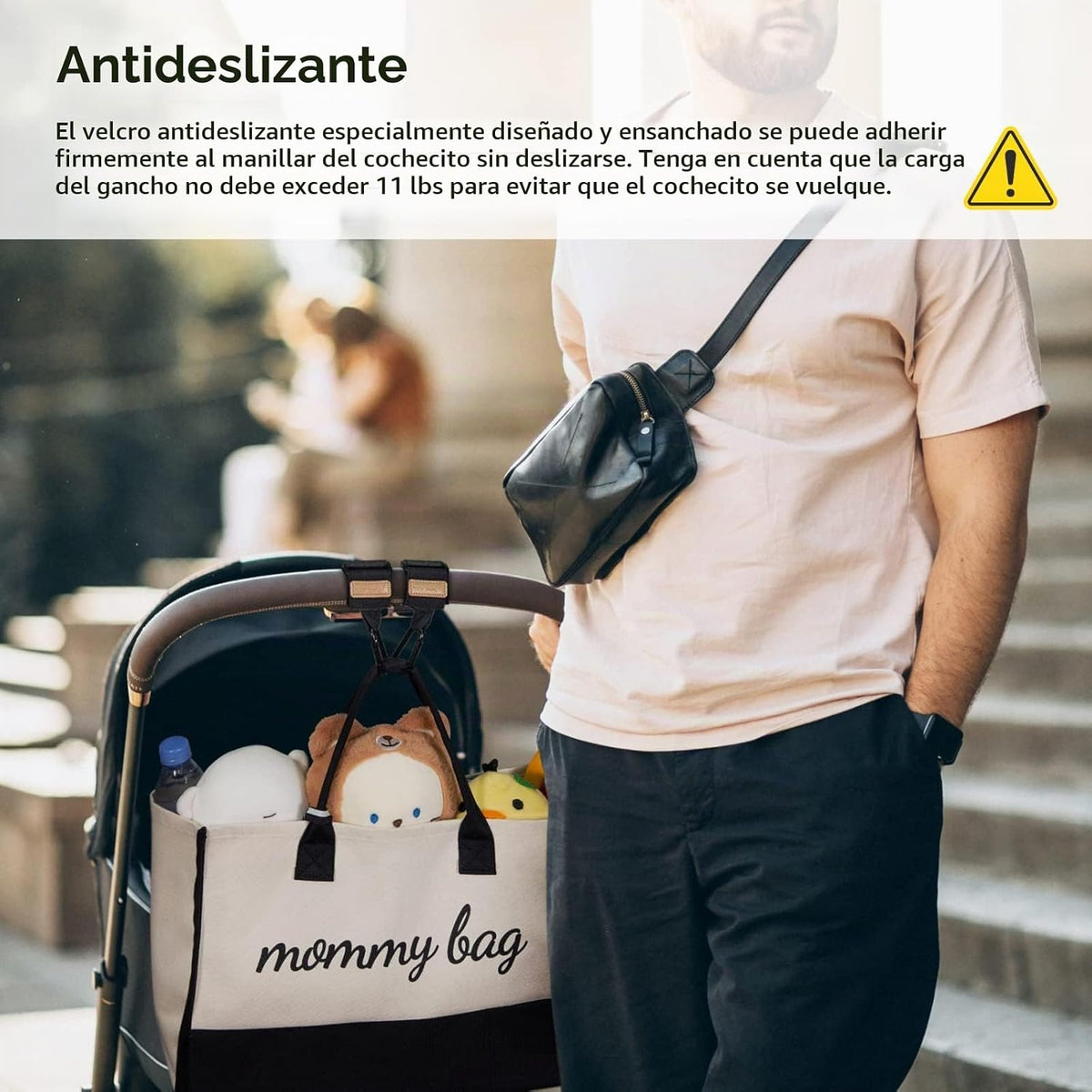 TOPDesign Organizador universal para cochecito de bebé, carrito de...