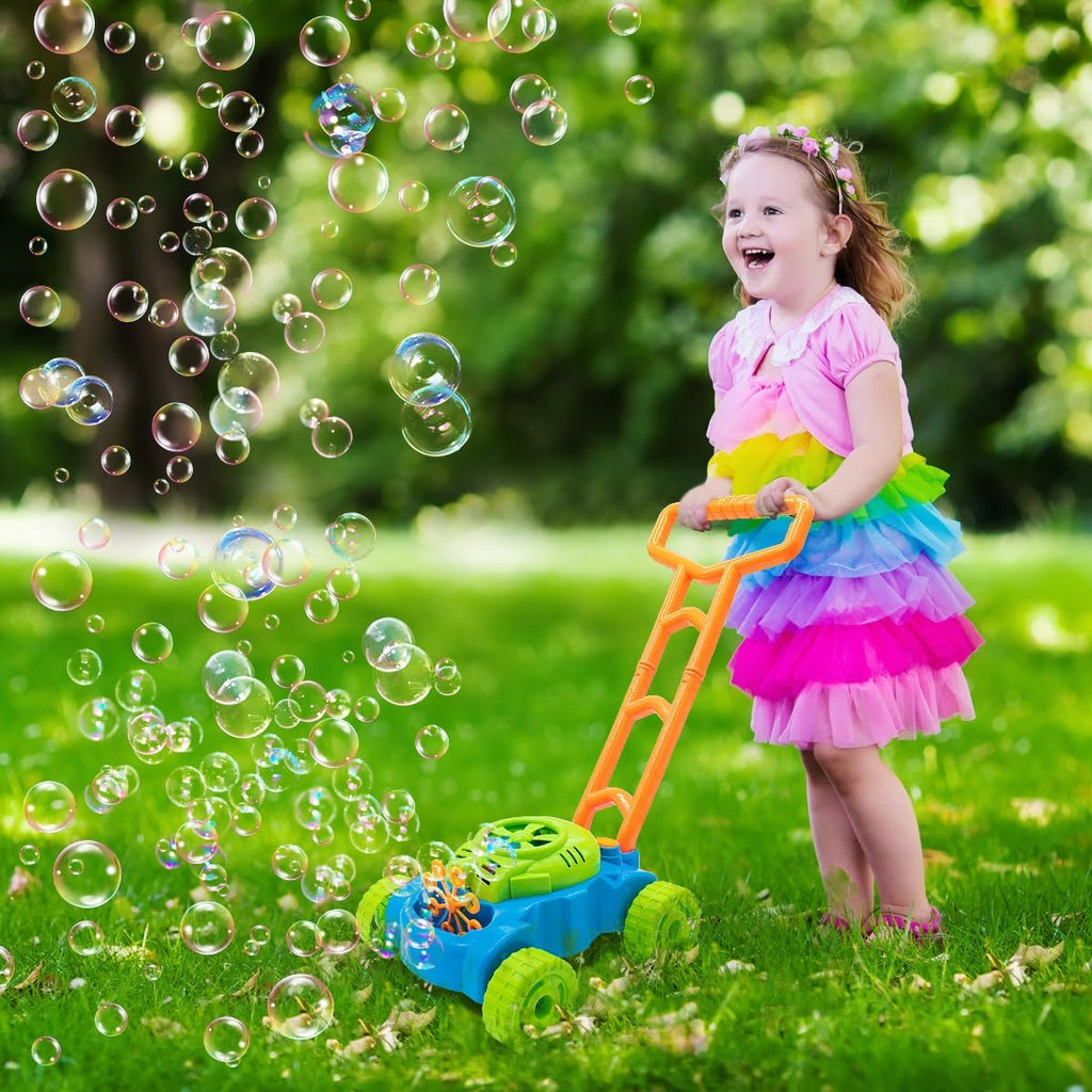 Lydaz Cortacésped de burbujas para niños pequeños de 1 a 3 años, má...