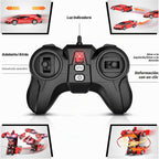 Qumcou Coche de Control Remoto Transformable 1:16, Juguetes para ni...