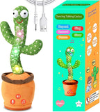 TWORIVER - Juguetes recargables de cactus que hablan bailarín para...
