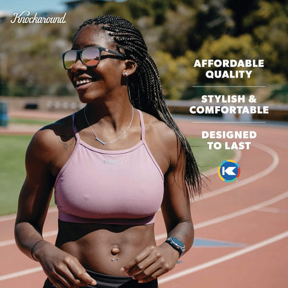 Knockaround Gafas de sol polarizadas cuadradas para hombres y mujer...