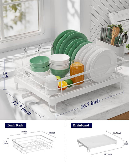 Kitsure - Escurridor de platos para encimera de cocina, 12.7 pulgad...