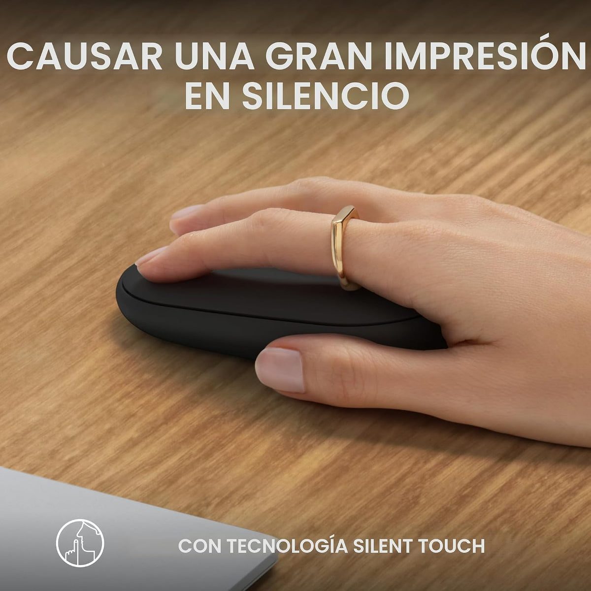 Ratón inalámbrico Bluetooth Logitech M350s Pebble 2 - Negro | Delga...
