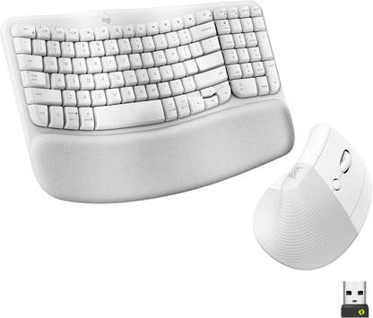 Ratón inalámbrico ergonómico vertical Logitech Lift - Blanco roto |...