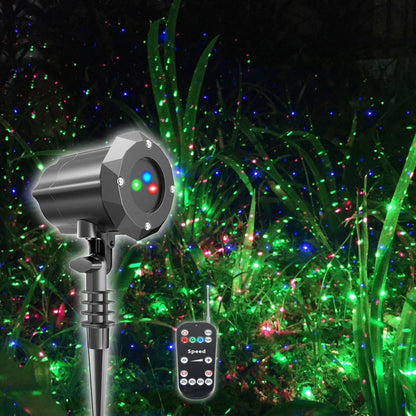 Poeland Luces láser de Navidad para jardín al aire libre, iluminaci...