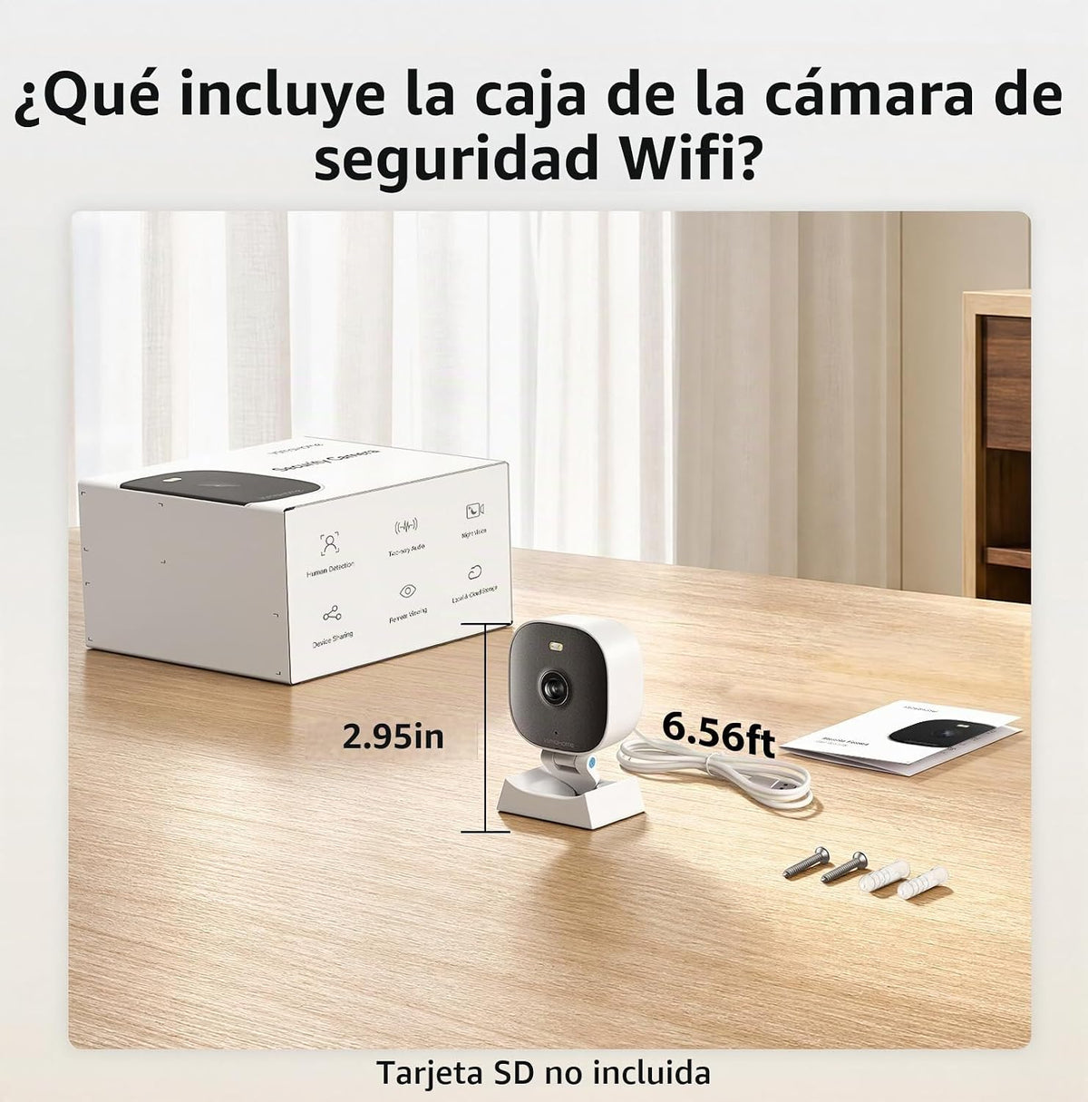 Cámaras 2K para seguridad en el hogar interior\/exterior, cámaras i...