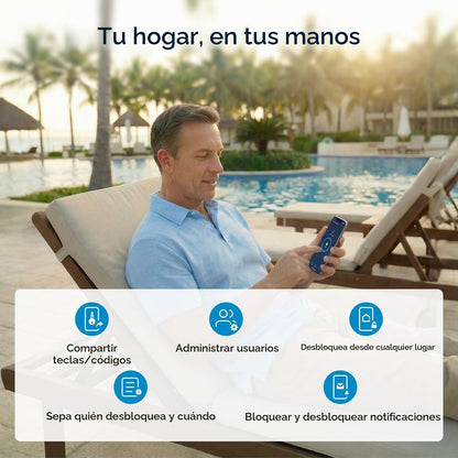 ULTRALOQ Bolt SE Wi-Fi Smart Lock, materia sobre hilo, acceso remot...