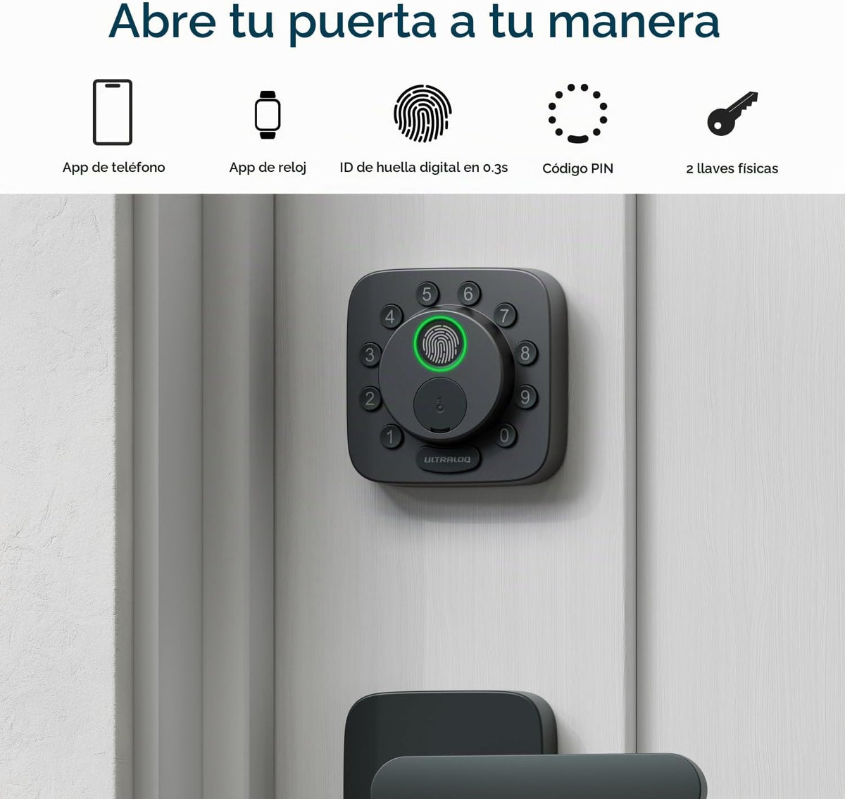 ULTRALOQ Bolt SE Wi-Fi Smart Lock, materia sobre hilo, acceso remot...