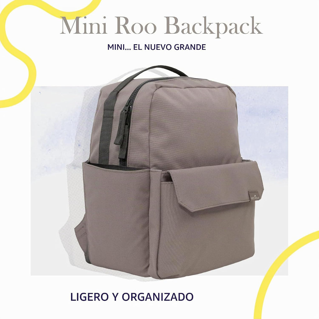 Mini Roo - Mochila para pañales, bolsa de bebé marrón trufa - 6 bol...