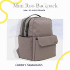Mini Roo - Mochila para pañales, bolsa de bebé marrón trufa - 6 bol...