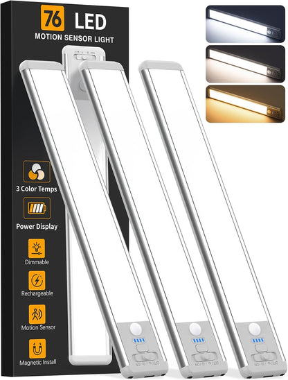 Iluminación inalámbrica para debajo del gabinete, luz con sensor de...