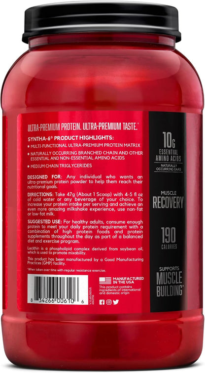 BSN SYNTHA-6 Proteína en polvo premium, helado de vainilla, 28 porc...