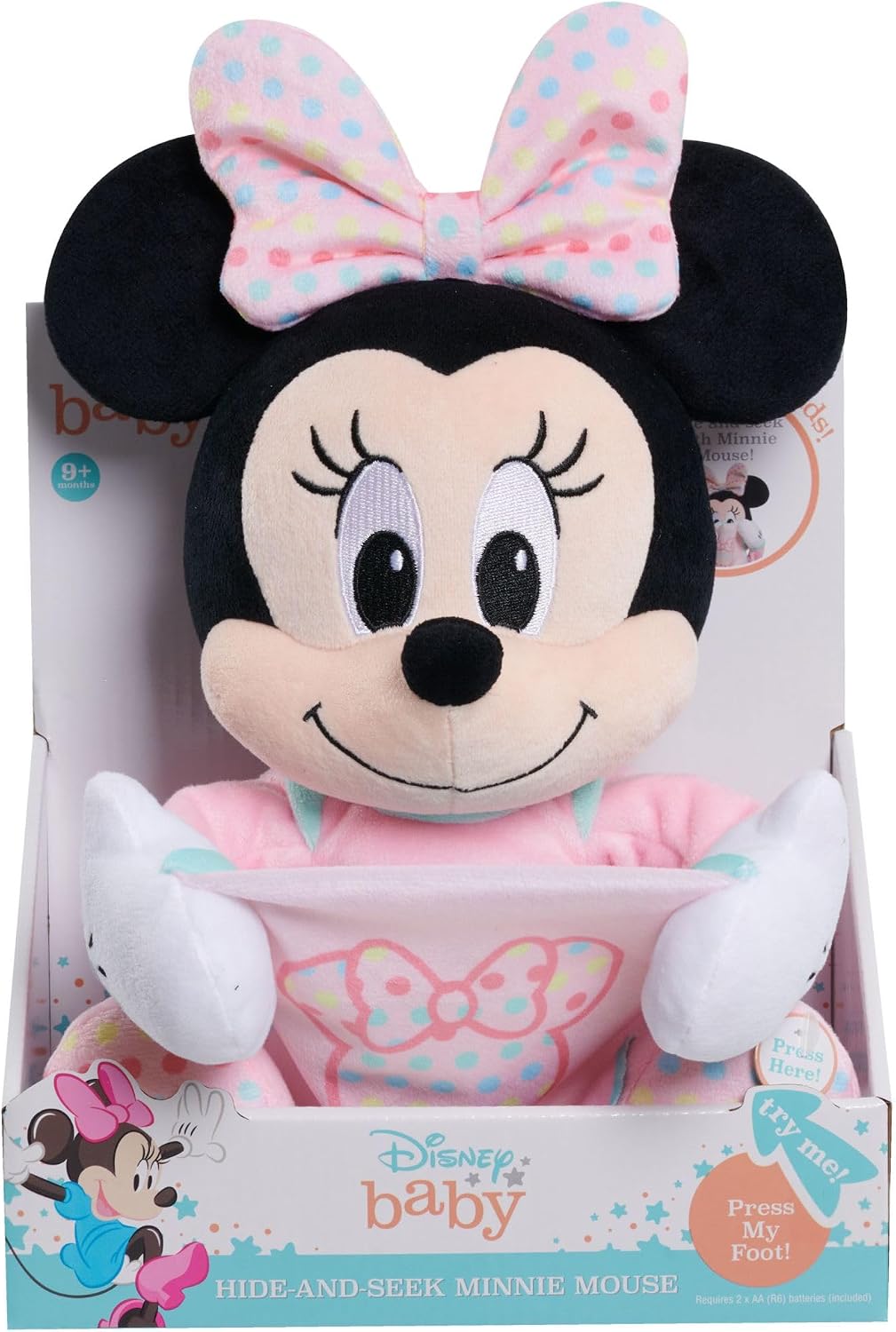 Disney Peluche interactivo de Minnie Mouse para esconderse para beb...