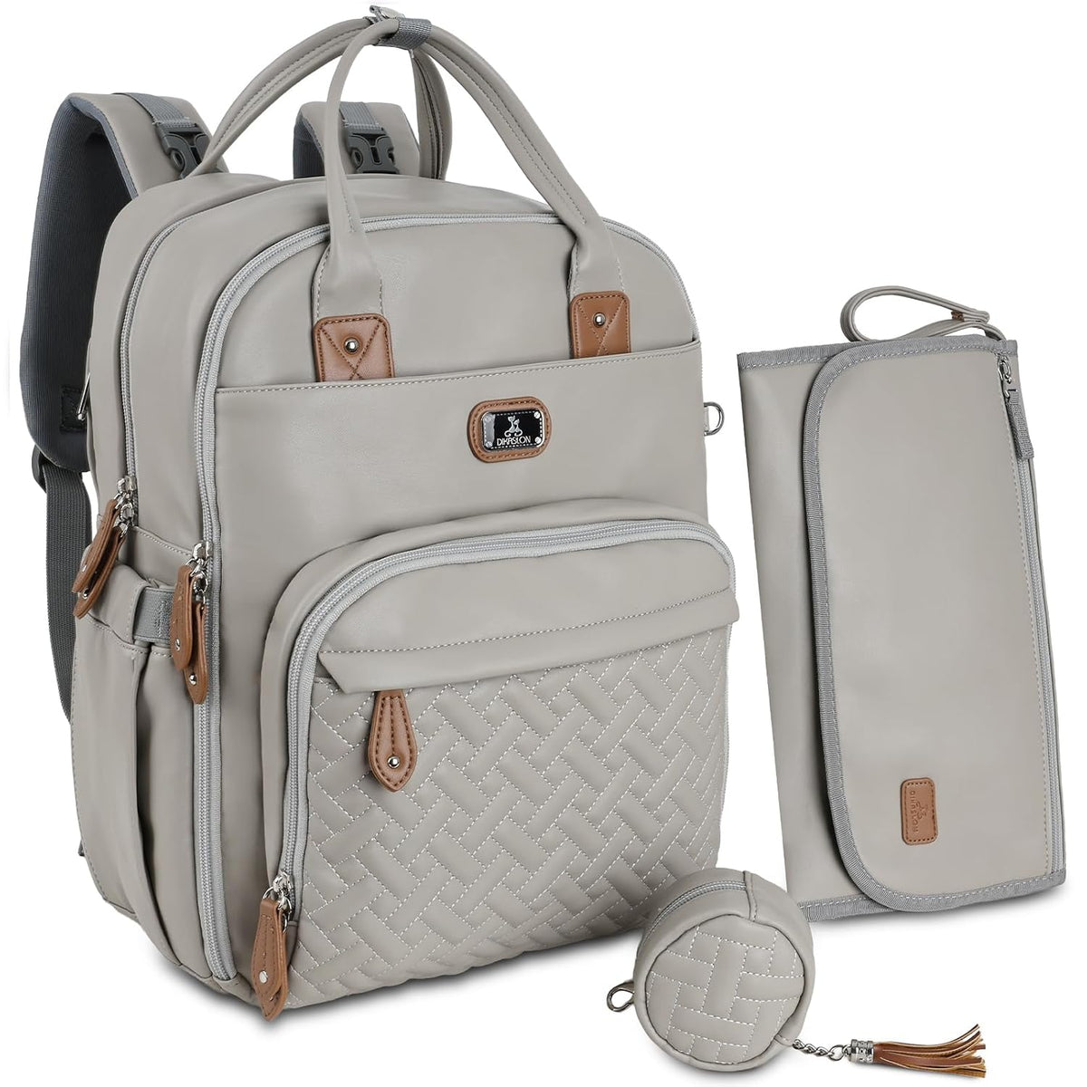 Dikaslon Mochila para pañales con cambiador portátil, artículos ese...