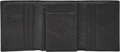 Billetera triple de cuero Fossil para hombres, Talla única