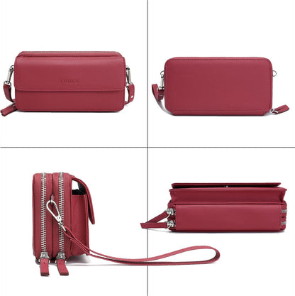 Lanyani Cartera Cruzada RFID con Correa de Muñeca y Bolsillo para T...