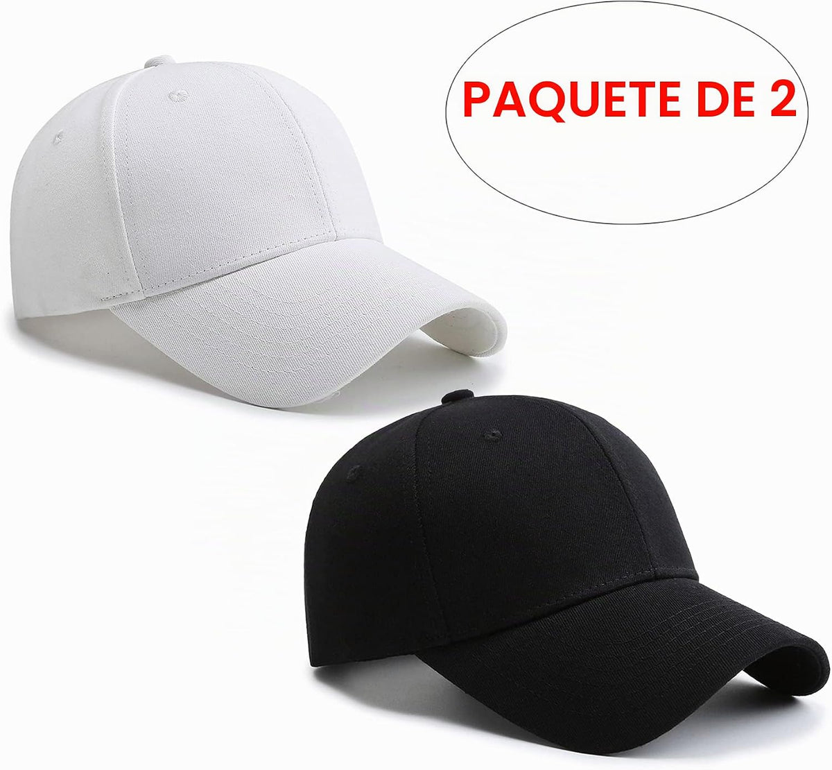 PFFY 2 paquetes de gorra de béisbol Golf Dad Hat para hombres y muj...