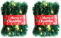 Paquete de 2 guirnaldas de Navidad con luces, total de 38 pies, 80...