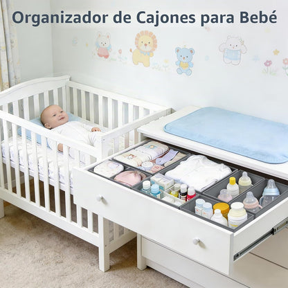 DIMJ Organizador de cajones de ropa, paquete de 26 organizadores de...