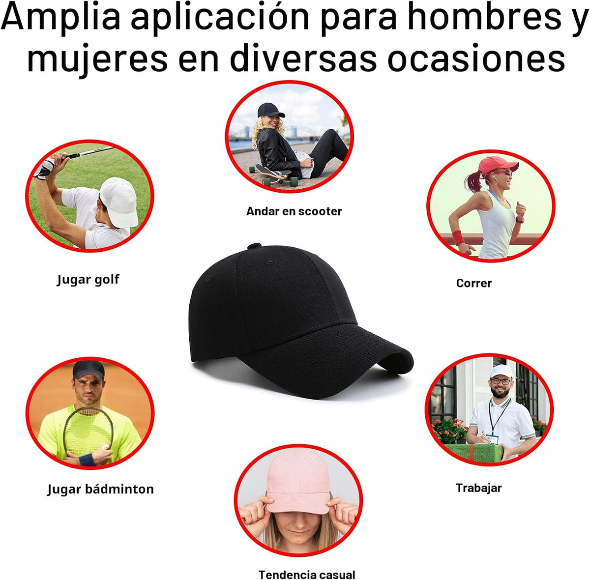 PFFY 2 paquetes de gorra de béisbol Golf Dad Hat para hombres y muj...