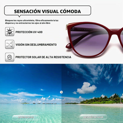 Colrea Gafas de Sol Modernas con Forma de Ojo de Gato para Mujer, E...