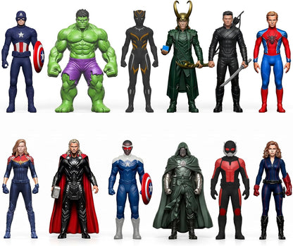 HLDMYYXGS 12 figuras de superhéroe, miniatura de leyendas heroicas...