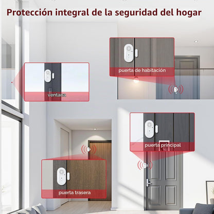 Sanjie Sensores de alarma para puerta y ventana, paquete de 5, 125d...