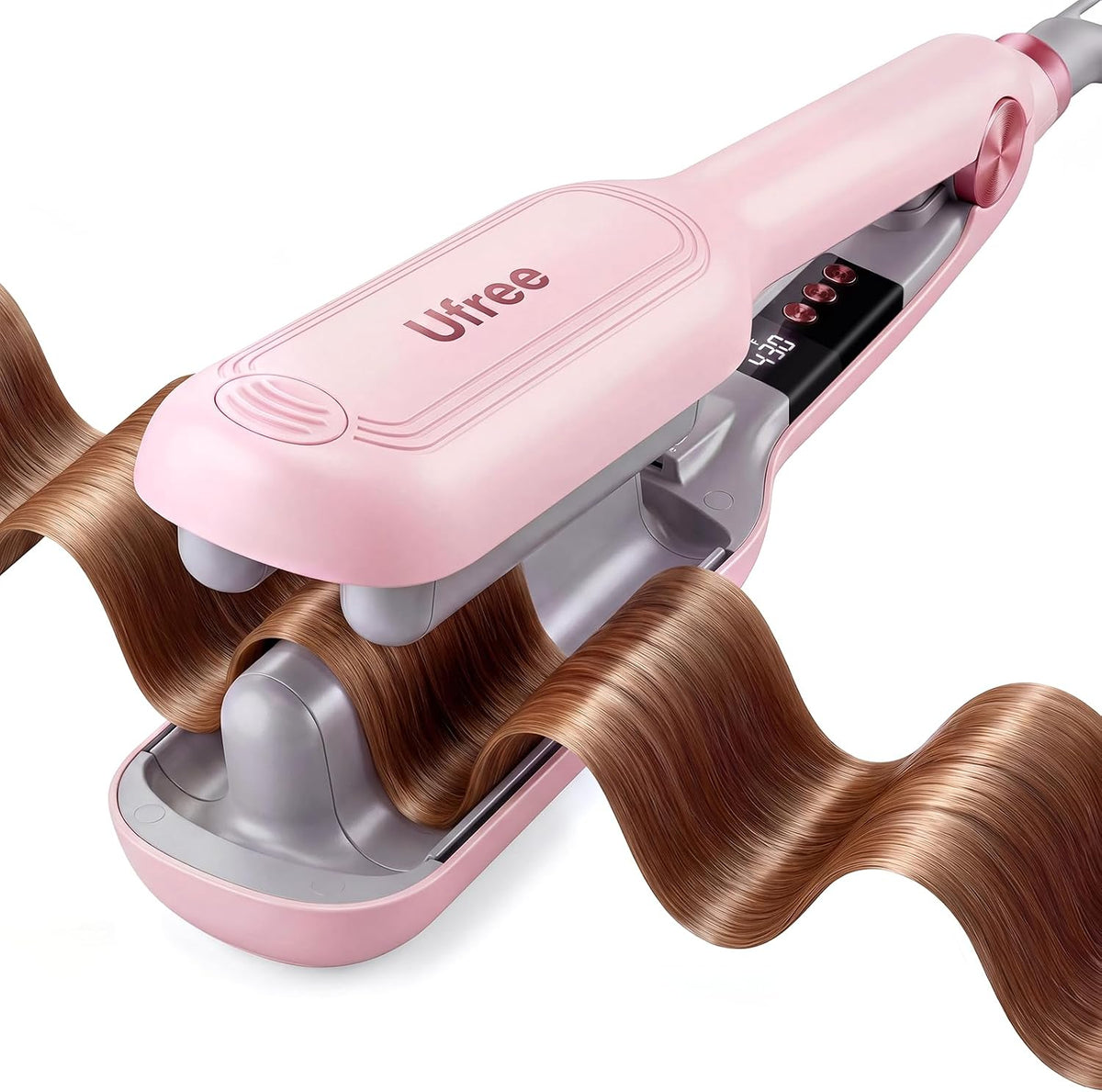 Ufree Engarzador de cabello para mujer, rizador de cabello ondulado...
