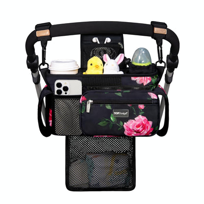 TOPDesign Organizador universal para cochecito de bebé, carrito de...