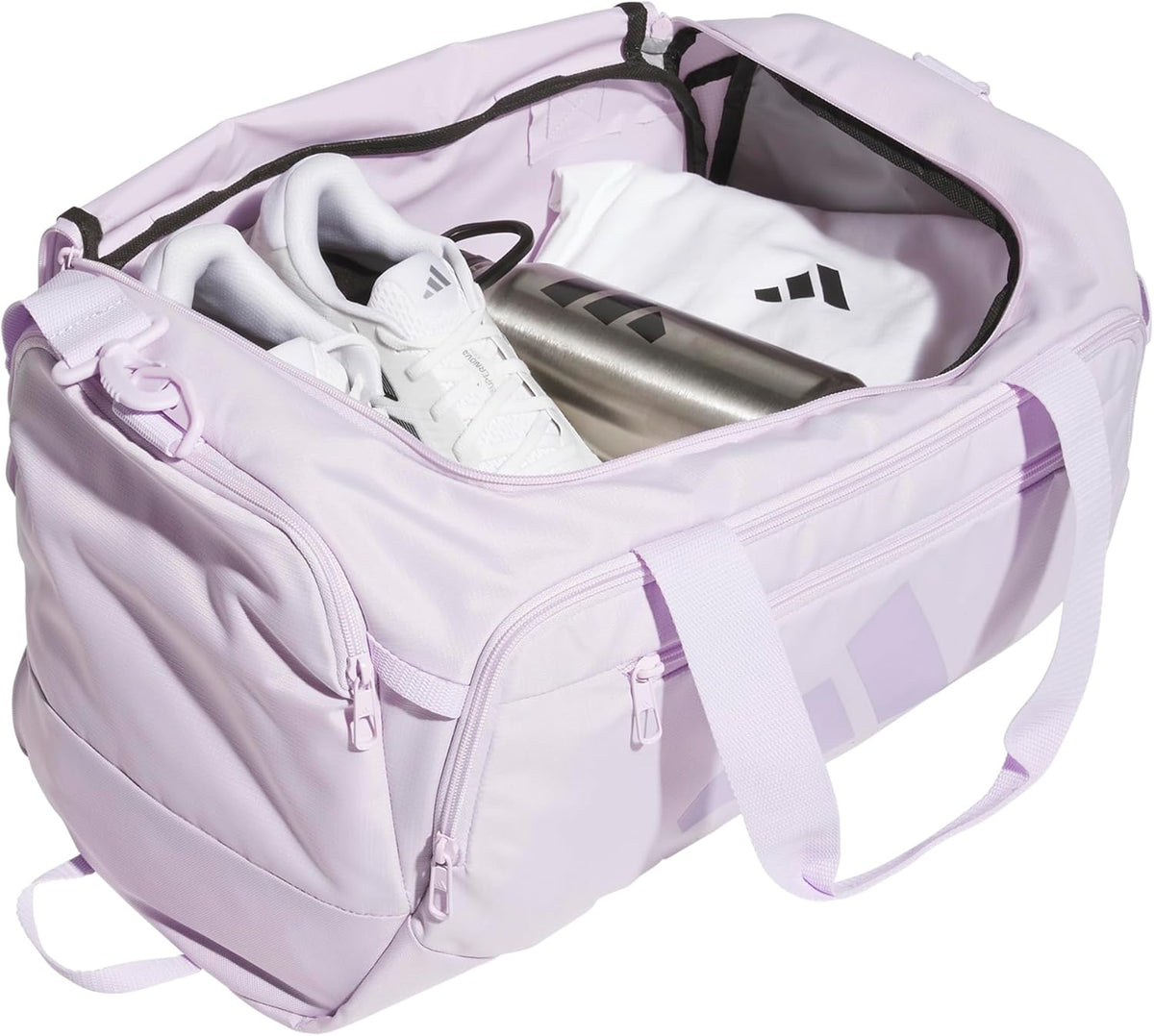 adidas Defender - Bolsa de deporte, color lavanda hielo\/morado cir...