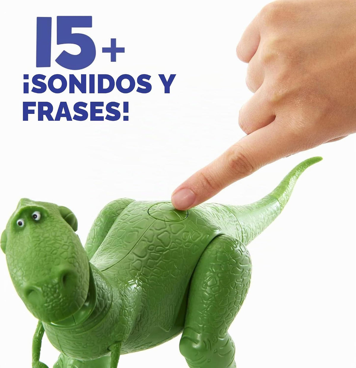 Mattel DisneyPixar Toy Story 4 True Talkers Rex figura de 7.8 pulga...